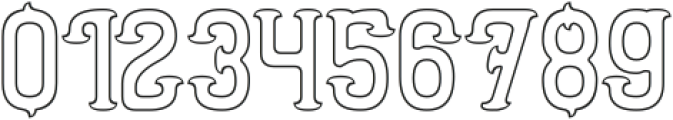 SEASHORE-Hollow otf (400) Font OTHER CHARS