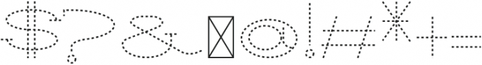 SEQUOIA RED SEQUOIADASHED otf (400) Font OTHER CHARS