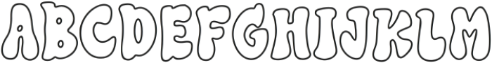 SEVENTIES GROOVY LINE otf (400) Font UPPERCASE