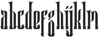 Seahorse Typeface otf (400) Font LOWERCASE
