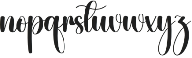 Seamless Regular otf (400) Font LOWERCASE