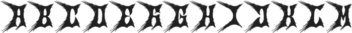 Searing Maw otf (400) Font UPPERCASE