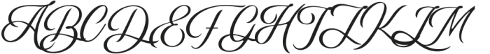 Seasons Script Regular otf (400) Font UPPERCASE