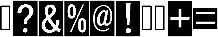 Seblack Regular otf (900) Font OTHER CHARS