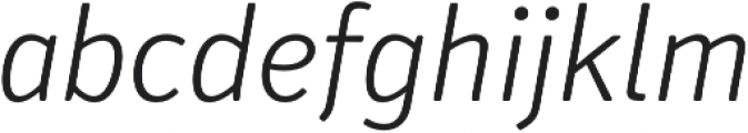 Secca Soft Light Italic otf (300) Font LOWERCASE