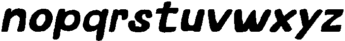 Second Craft Italic otf (400) Font LOWERCASE