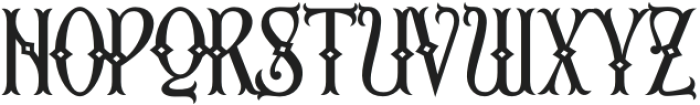 Second Reign Regular otf (400) Font UPPERCASE