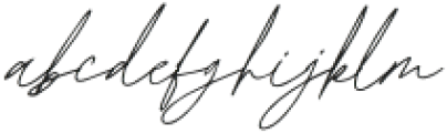 Second Signature Alt otf (400) Font LOWERCASE