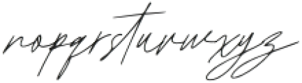 Second Signature Alt otf (400) Font LOWERCASE