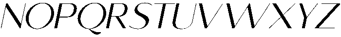 Secrelle Sans Regular Italic otf (400) Font UPPERCASE