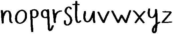 Secret Garden Regular otf (400) Font LOWERCASE