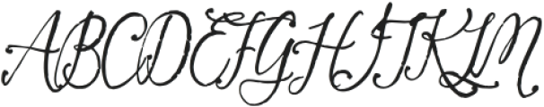 Secret Garden Script Regular otf (400) Font UPPERCASE