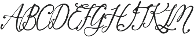 Secret Garden Script Variant2 otf (400) Font UPPERCASE