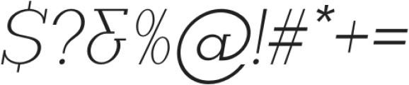 Secret Mango Oblique otf (400) Font OTHER CHARS