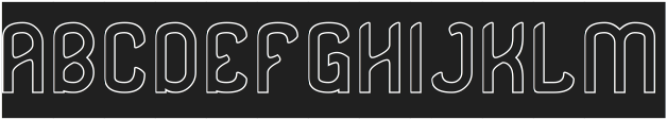 Secret Recipe-Hollow-Inverse otf (400) Font UPPERCASE