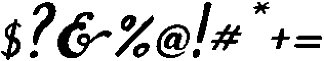 Secret Words Slanted otf (400) Font OTHER CHARS
