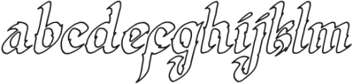 Secrilka Outline Italic otf (400) FONT