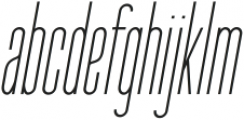 Seductive Height (Light Italic) Italic ttf (300) Font LOWERCASE