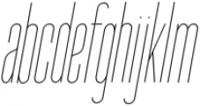 Seductive Height (Thin Italic) Italic ttf (100) Font LOWERCASE