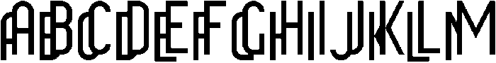 Seeing Double ttf (400) Font UPPERCASE