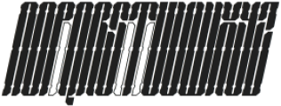 Segapunk Cyborg Italic otf (400) Font UPPERCASE