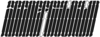 Segapunk Cyborg Stencil Italic otf (400) Font UPPERCASE