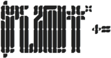 Segapunk Cyborg Stencil Regular ttf (400) Font OTHER CHARS