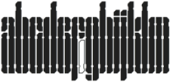 Segapunk Cyborg Stencil Regular ttf (400) Font LOWERCASE