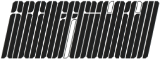 Segapunk Stencil Italic otf (400) Font UPPERCASE