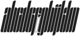 Segapunk Stencil Italic otf (400) Font LOWERCASE