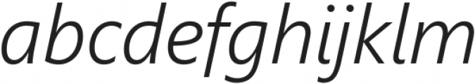 Segoe UI Semilight Italic ttf (300) Font LOWERCASE