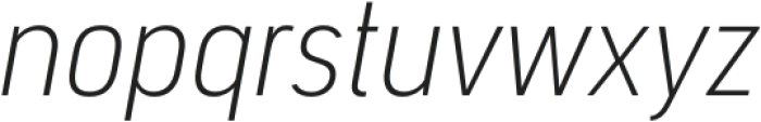 Segovia Nr ExtraLight It otf (200) Font LOWERCASE
