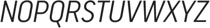 Segovia Nr Light It otf (300) Font UPPERCASE