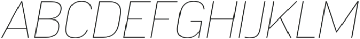 Segovia Thin Italic otf (100) Font UPPERCASE