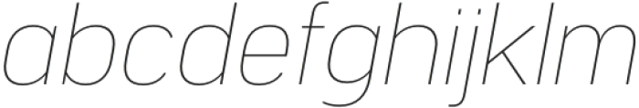 Segovia Thin Italic otf (100) Font LOWERCASE