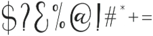 Sehia Calligraphy Regular otf (400) Font OTHER CHARS