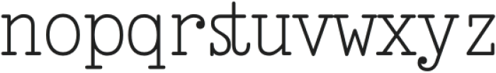 Selectric otf (400) Font LOWERCASE