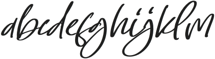 Sellaheby Italic otf (400) Font LOWERCASE