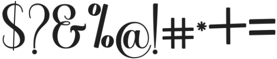 Selline Script Regular otf (400) Font OTHER CHARS