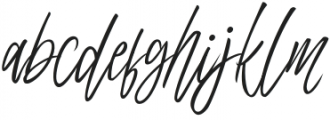 Sellotia Signature Regular otf (400) Font LOWERCASE