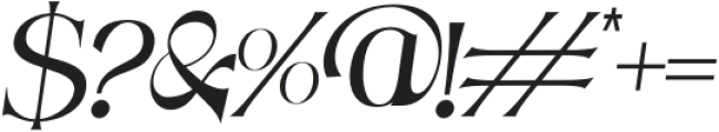 Selnonce Italic otf (400) Font OTHER CHARS
