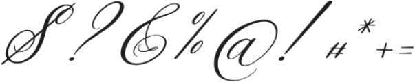 Selviary Italic otf (400) Font OTHER CHARS