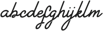 Selylotime Italic otf (400) Font LOWERCASE