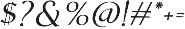 Semaro-Oblique otf (400) Font OTHER CHARS