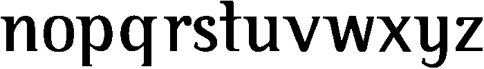 Semi Bold ttf (600) Font LOWERCASE