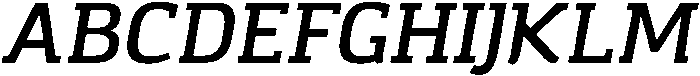 SemiBold Italic ttf (600) Font UPPERCASE