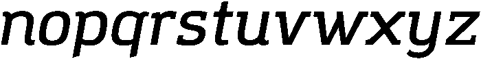 SemiBold Italic ttf (600) Font LOWERCASE