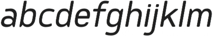 SemiLight Italic otf (300) Font LOWERCASE