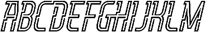 Sencito Slant otf (400) Font UPPERCASE
