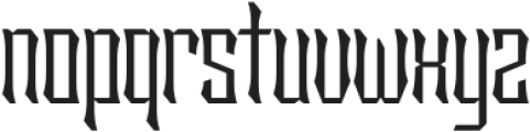 Sengklec Extra Light Condensed otf (200) Font LOWERCASE